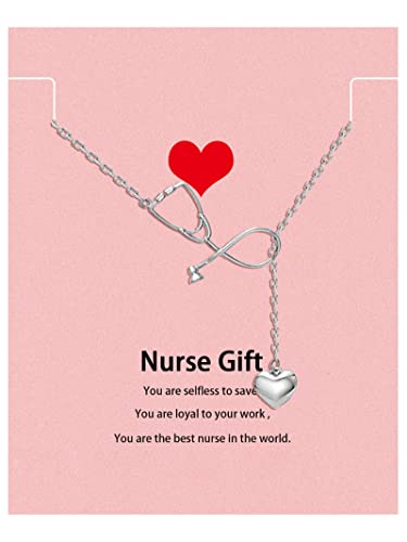 Dcfywl731 Nurses Week Gifts Necklace for Women Nurse Appreciation Gift Nursing Graduation Gifts for Her School Student Graduation Gift 2025