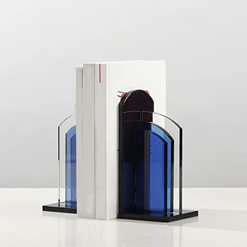 Sujetalibros de cristal resistentes y extremos de libros soporte 7