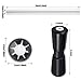 DaisyInner 1 Set 12 Inch Heavy Duty Boat Trailer Roller Set Including 1 Black Rubber Shaft Keel 1 Pcs 12 Inch Silver Zinc Plated Steel Roller Shaft 2 Nuts for Boat Part Accessories