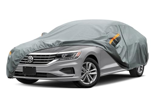 Image of Kayme Heavy Duty Car Cover Custom Fit Volkswagen VW Passat (1996-2022) Waterproof All Weather for Automobiles, Full Exterior Covers Sun Rain UV Protection.（Deliver About 3-10 Days）