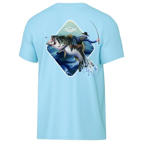 Image of Palmyth Boys Fishing Shirt Short Sleeve UPF 50+ Youth Performance T-Shirt