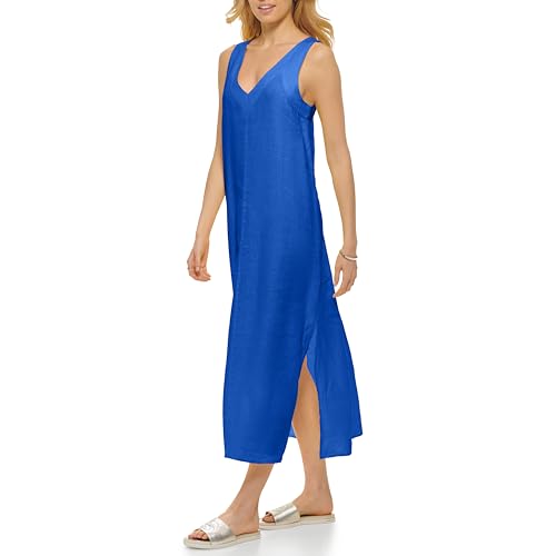 DKNY Women's Lightweight Linen Maxi Dress2