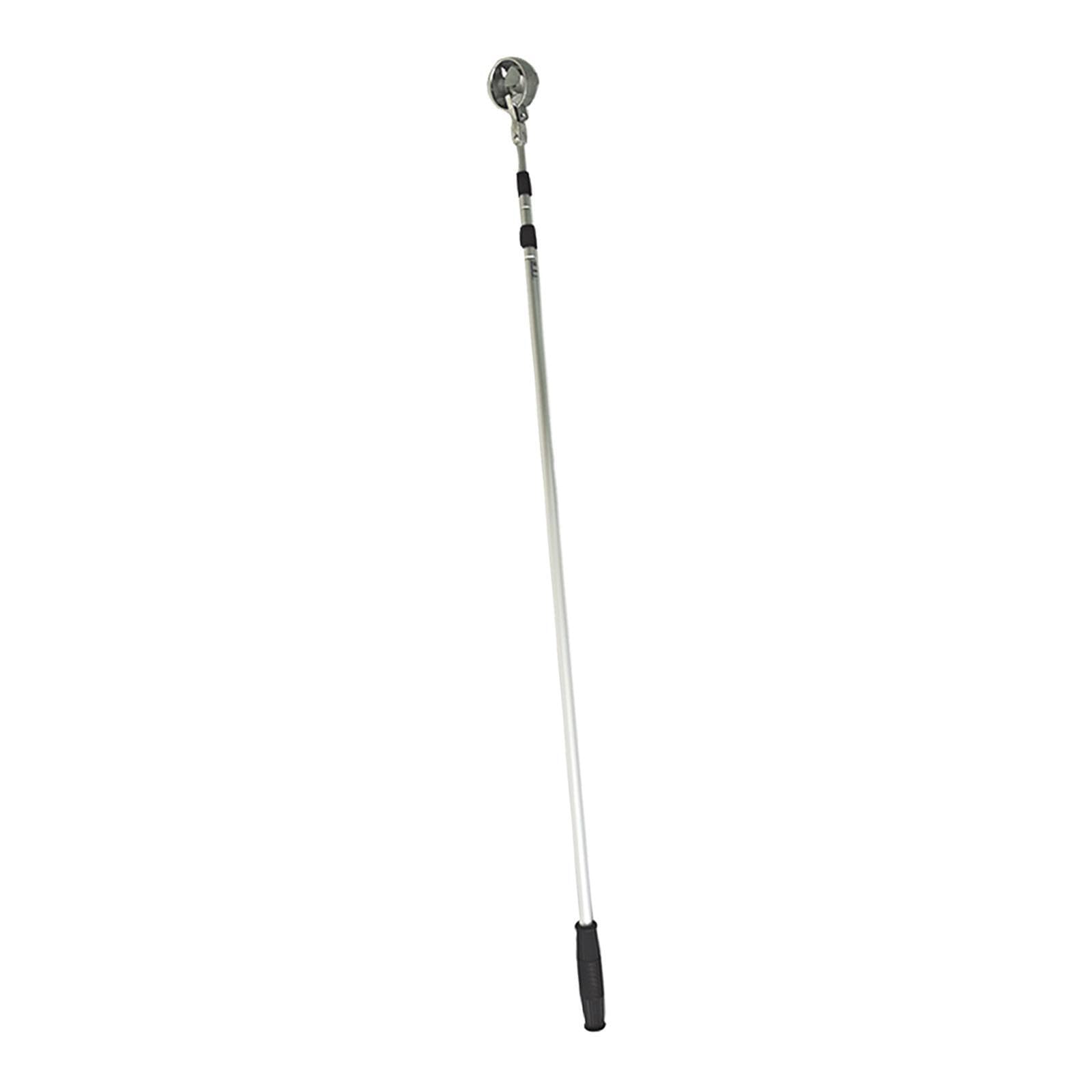 Herramienta telescópica para recuperar Pelotas de Golf en Agua, Otras áreas o cercas. Recuperador de Pelotas Golf para Agua con Ajuste telescópico, Plata, 285 cm 3 Secciones