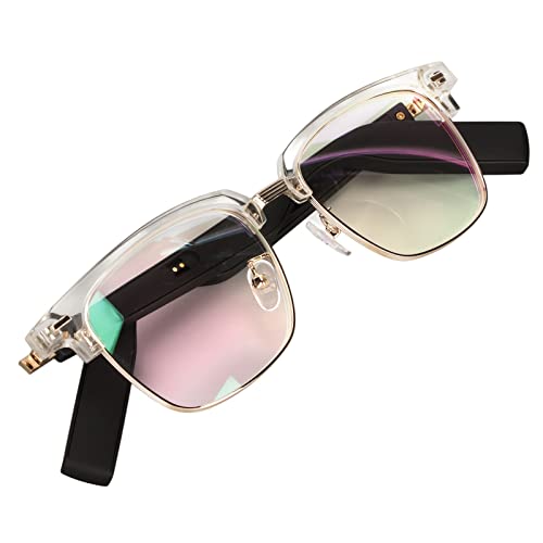 Yctze Bluetooth Audio Smart Glasses, Polarized Lenses, IP67 Waterproof Bluetooth Sunglasses for Men/Women, Open Ear Audio