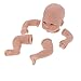 HAOX Blank Reborn Doll Kits, 19 Inch Blank Doll Kit Unpainted Baby Doll Mold Kid Toy, Lifelike Reborn Baby Dolls Kit with Doll Accessories, Newborn Toddler Baby Doll Parts for Beginners