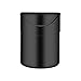 SHENGYUAN 12X15.8X11.5cm 3.5L Pattumiera Coperchio Basculante in Acciaio Inossidabile Pattumiera da Bagno con Coperchio Superiore Girevole,Nero