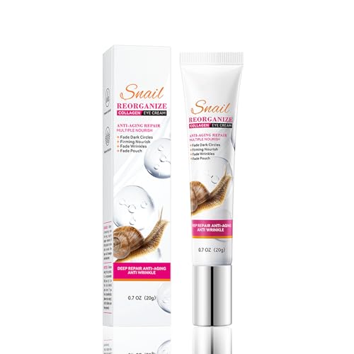 Crema Reparadora Ojos, Crema de Contorno de Ojos, Aumenta el Colágeno de Piel, Ilumina, Nutritiva y Hidratante, Hidrata y Rellena Piel, Reduce Arrugas y la Hinchazón, 20ml