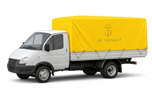 Image of 30Ft x 30Ft Tarpaulin Sheet Waterproof Tirpal Heavy Duty Tadpatri with Aluminium Eyelets Each Coners - Multipurpose Cover Tharpai (30 * 30 FEET, 150 GSM) (Yellow, 30x30 FT)