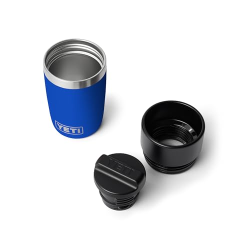 Image of YETI Rambler 8 oz Travel Bottle, Stainless Steel, Vacuum Insulated with Leakproof Commuter Cap, Royal Blue