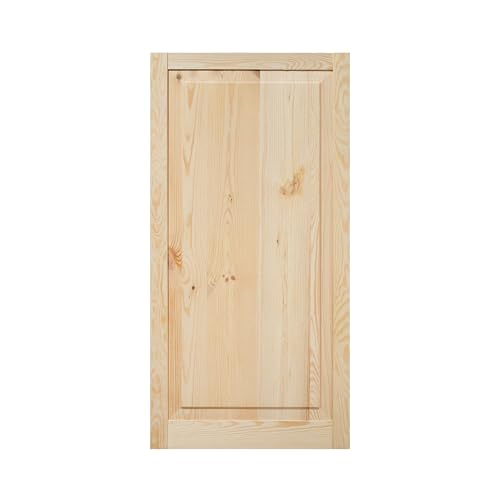 Kassettentür 99,3 x 49,4 cm | Rustikal & Unbehandelt | Hochwertige Kiefer Massivholztüren für Schrank- und Möbelbau