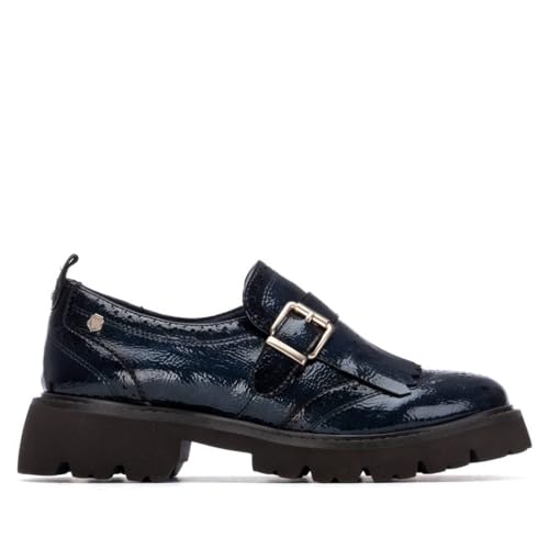 Carmela - Mocasines Mujer Navy - Calzado Cómodo y Versátil - Moda Casual - Modelo 16259404 (Talla 35)