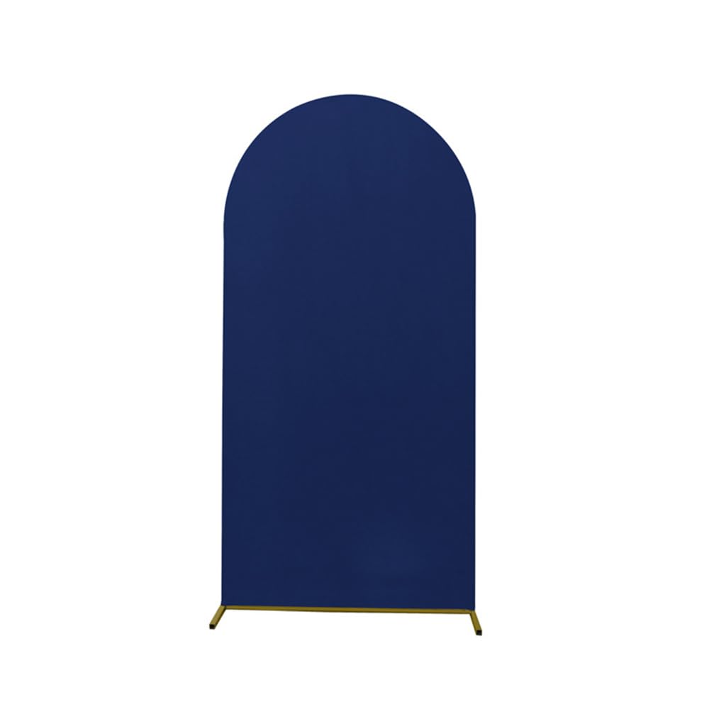 Odot Elegant Romantic Spandex Wedding Arch Stand - Round Top, 6ft/180x80cm, Navy Blue