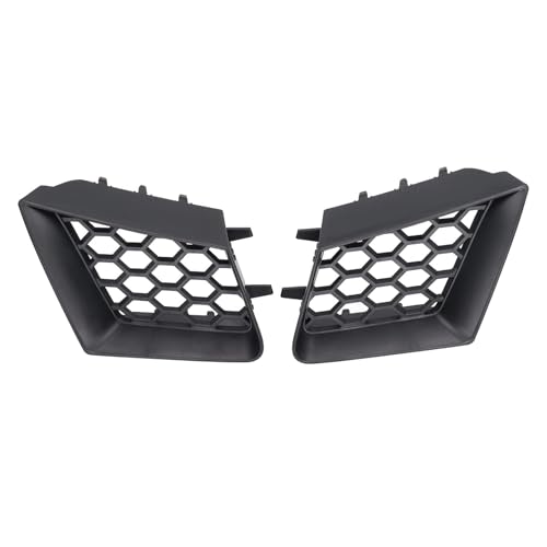 Grille Supérieure de Parechocs Avant 2 Pièces de Remplacement Gauche et Droite pour Seat Ibiza Cordoba 6L 2002 à 2009 Noir Brillant Position d'Installation...