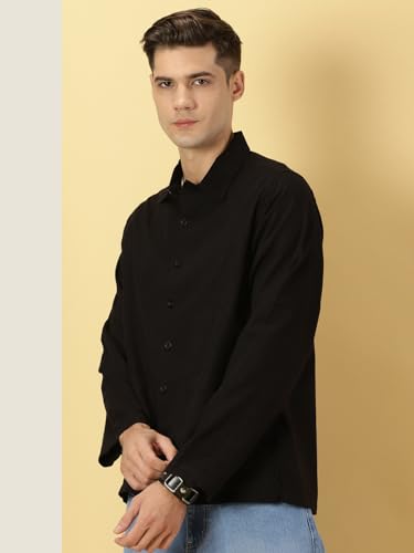 Image of Thomas Scott Men's | Solid | Full Sleeve | Regular Fit | 100% Cotton | Double Pocket | Spread Collar | Casual Shirt