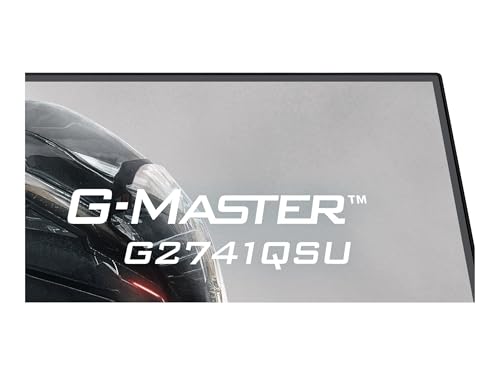 iiyama Ecran G-Master Black Hawk, GB2741QSU-B1 IPS, Adaptive Sync, QHD@144Hz, 1ms, 350cd, HP, HDMI/DP/USB HUB, réglable en Hauteur, Black Tuner, G-Sync Compatible