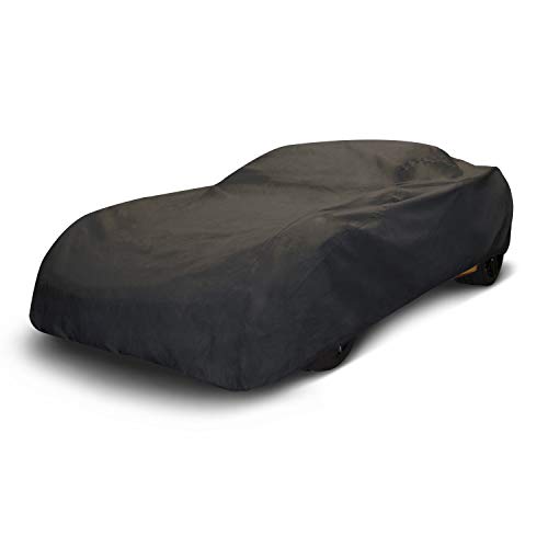 Image of Budge Indoor Stretch Corvette Car Cover, Luxury Indoor Protection, Car Cover fits 1952 to 1967 Chevrolet Corvettes, Black