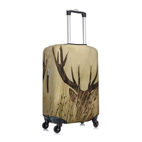 White Tailed Deer Print Luggage Suitcase Covers Elastic Washable Luggage Protector Luggage Covers For Suitcase3