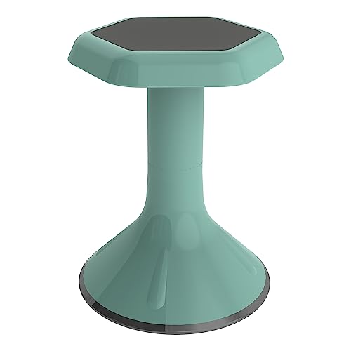 Image of Learniture Backless Active Learning Stool for Office Desks and Classrooms, Active Learning Wobble Chair with Rocking Motion, 18 inch H, Seafoam