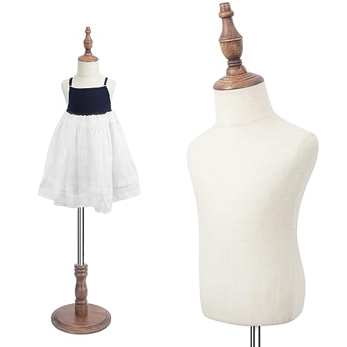 Maniquí infantil ajustable de 2 a 3 años para escaparate en color marrón 2