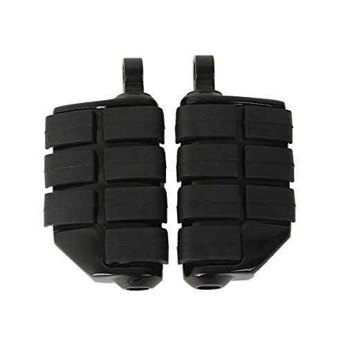 image for TCMT Black Motorcycle Male Mount Dually Highway Motorcycle Foot Pegs F