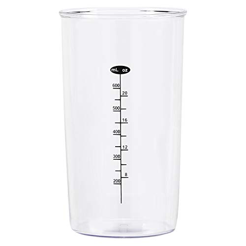 Amazon Basics Multi-Speed Immersion Hand Blender for Kitchen Mixing, Smoothies, Soups, 500 Watt Powerful, with Blending Stick, Whisk, Chopper and Beaker, Silver image 2