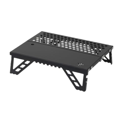 Oxxggkao Mesa portátil ligera para viajes, mesa de playa plegable para camping, senderismo, mochileros, picnics al aire libre, mesa plegable de aleación de aluminio
