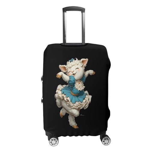 Dance Lamb Funny Travel Luggage Cover Baggage Suitcase Cover Protector Skins 19-32 Inch4