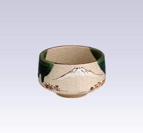 Tokyo Matcha Selection - Mino-yaki - Matcha Bowl - Mt.Fuji with Box [Standard Ship by SAL: NO Tracking Number & Insurance]