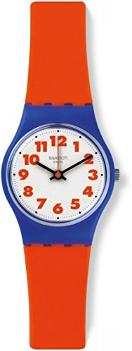 Preisvergleich Produktbild Swatch Damen Analog Quarz Uhr mit Silikon Armband LS116