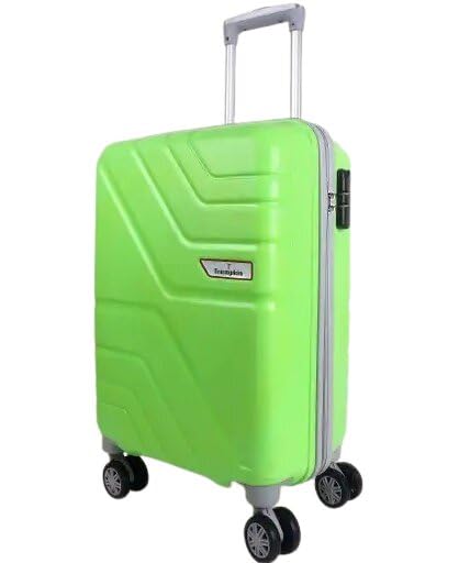 Image of Trumpkin Suitcase 360 Degree Small Suitcase /Cabin-Luggage / 22 inch inch /Size 55 cm /Hard-Sided Luggage Trolley Bag /Model-Z / 360 Rotating / 8 Wheels (Parrot Green)