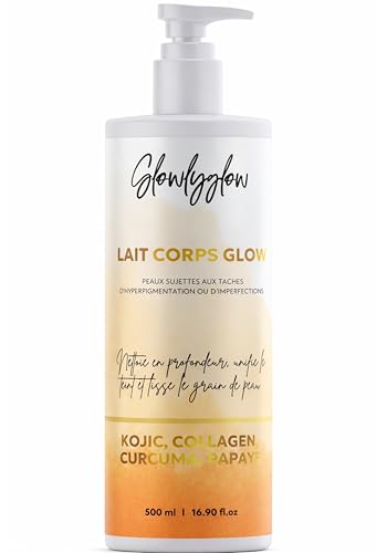 Lait Corps Éclat – Hydratant Unifiant Anti-Taches – Glutathion, Curcuma & Vitamine C – Unifie le Teint et Affine le Grain de Peau – Pour Peaux à...