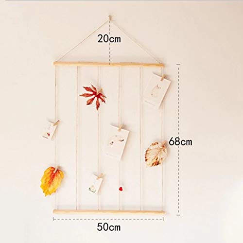 Memory Board Boho - Fio de led - Porta retratos pregadores