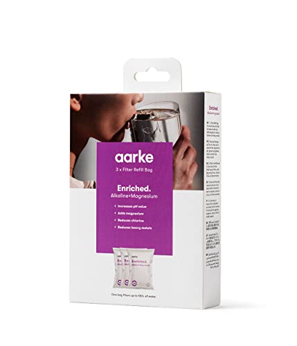 Aarke 3-Pack Enriched Filter Refill Bags, Increases The pH Value, Adds Magnesium, Reduces Unwanted Tastes and Heavy Metals - Image 2