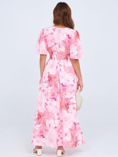 Image of Flessibili Womens Summer Floral Maxi Dress Wedding Guest Party Long Dresses 2026