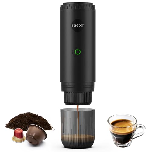 BESCOST Macchina Caffè Portatile 3 IN 1 Compatibile con NS,...