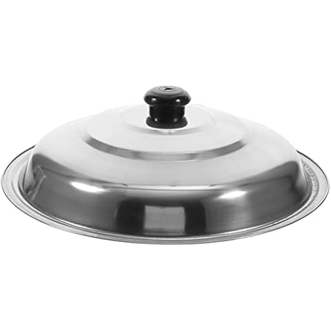 LALAFINA Stainless Steel Wok Lid Cover