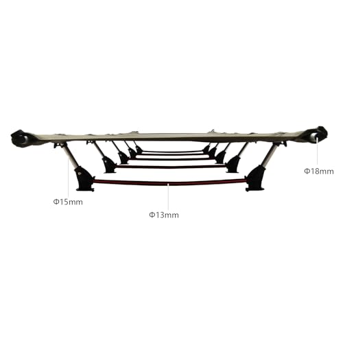 Qussse Feldbett Klappbar, Aluminium Reisebett Outdoor Campingliege Bett Klappbar Camping Liege mit Tragetasche, für Picknicks Camping Trekking, 190x65x15cm (Armeegrün)