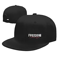 Snapback Trucker Hat Charlie Kirk Freedom Flat Bill Baseball Caps Black