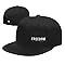 Snapback Trucker Hat Charlie Kirk Freedom Flat Bill Baseball Caps Black