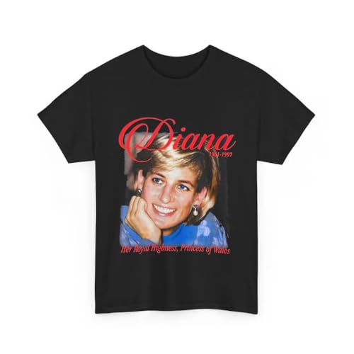 Diana Princess of Wales Shirt – Classic Royal Tribute Tee, 90s Retro Graphic T-Shirt, Iconic Lady Diana Shirt, for Royal Fans