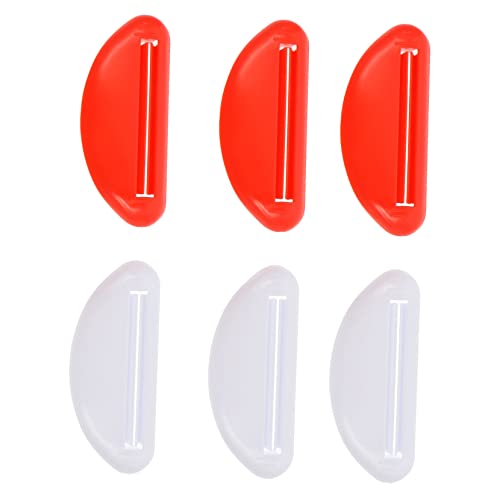 VALICLUD 6pcs Toothpaste Squeezer Plastic Tube Extruder Handheld Gadget for Bathroom Use Non Deformable Design Multi Purpose for Toothpaste Cream and Cleansing Tubes Random Random Color