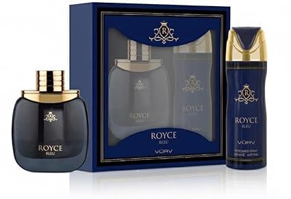 ROYCE BLEU - Juego de regalo de 2 piezas EDP - 3.4 fl oz (3.4) + 6.8 fl oz en aerosol corporal