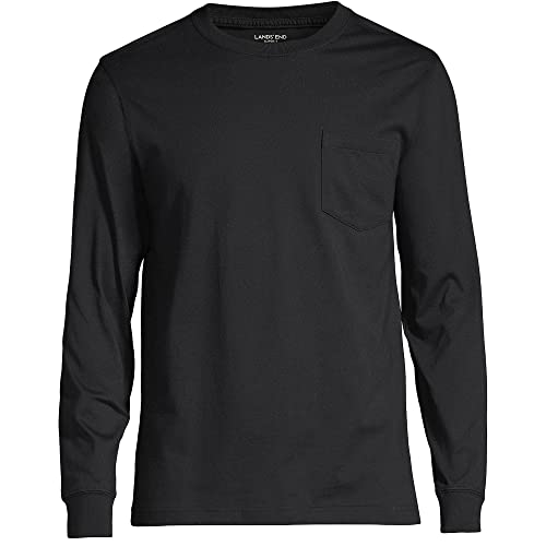 Lands' End Men's Super-T Long Sleeve T-Shirt with Pocket2