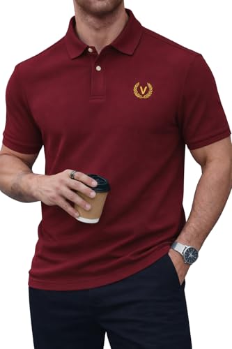 Image of Mack Jonney Men's Cotton Polo T-Shirt|Solid Regular Fit|Half Sleeve Collar T-Shirt for Casual Wear-MJ-32