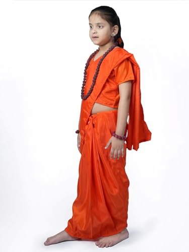 Image of BookMyCostume Vanwasi Sita Shabri Dussehra Fancy Dress Costume 7-8 years