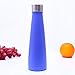 dongzhifeng Termo Botella Agua Botella de vacío 400 ml de Deportes al Aire Libre Taza Frasco de vacío Botella de Agua aislada Azul