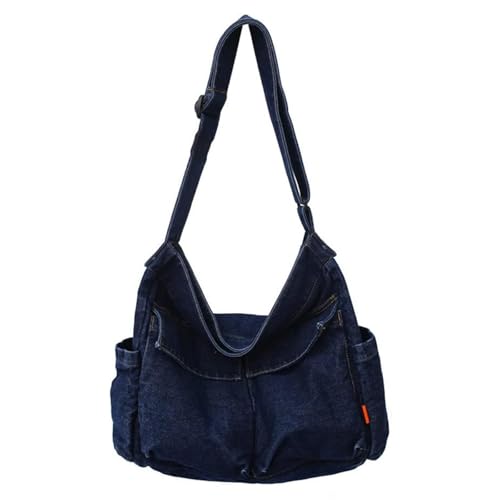 Denim Shoulder Bag Casual Retro Travel Crossbody Handbag for Women Denim Bags for Women Jean Tote Bag