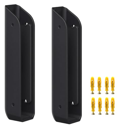 Soporte para portátil ajustable Deskium 2 unidades, montaje adhesivo y con tornillos, para pared y bajo escritorio, universal, negro
