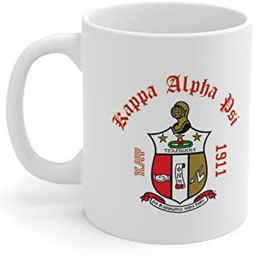 Greekgear Kappa Alpha Psi Crest & Year Ceramic Coffee Cup, 11oz