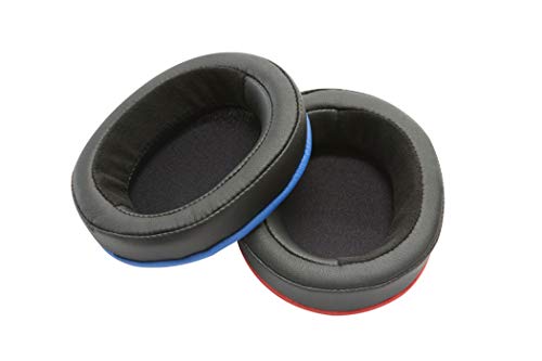 YAXI ヤクシー 交換用イヤーパッド stPad2-LR 抗菌レザー レッド/ブルー